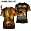 Joycorners Personalized Name Mother's Day Gift Of August Lion All Over Printed 3D Shirts