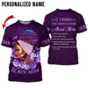 Joycorners Custom Name Black Mom All Over Printed 3D Shirts