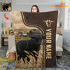 Joycorners Custom Image, Custom Name Leather Pattern Blanket