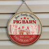 Joycorners Pig Live Like Someone Left The Gate Open Custom Happy Halloween Wooden Sign