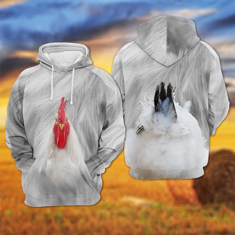 Chicken 3D All Over Printed Hoodie