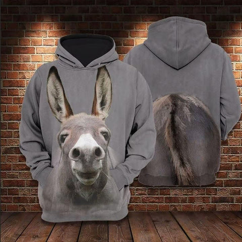 Donkey 3D All Over Printed Hoodie