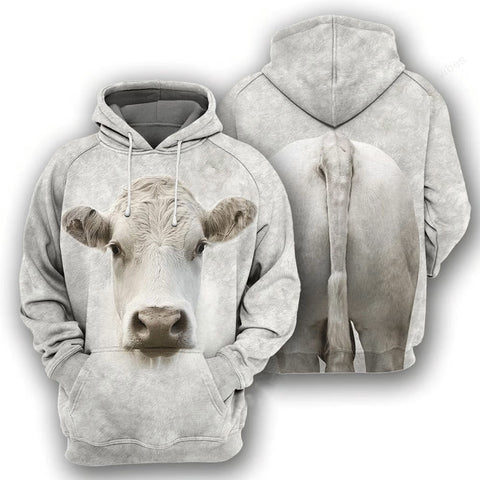 Charolais 3D All Over Printed Hoodie