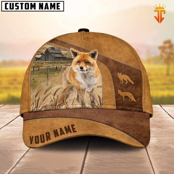 Joycorners Custom Name Red Fox Cap CP5
