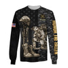 Joycorners U.S Veteran Honnor The Fallen Black Gray Camo All Over Printed 3D Shirts