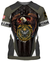 Joycorners United States Veteran U.S Army Prideful And Proud Eagle All Over Printed 3D Shirts