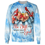 Joycorners CARDINAL Be Still And Know That I am God All Over Printed 3D Shirts