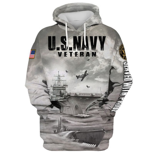 Joycorners United States Veteran U.S Navy Aircraft Carrier Battle On The Sea All Over Printed 3D Shirts