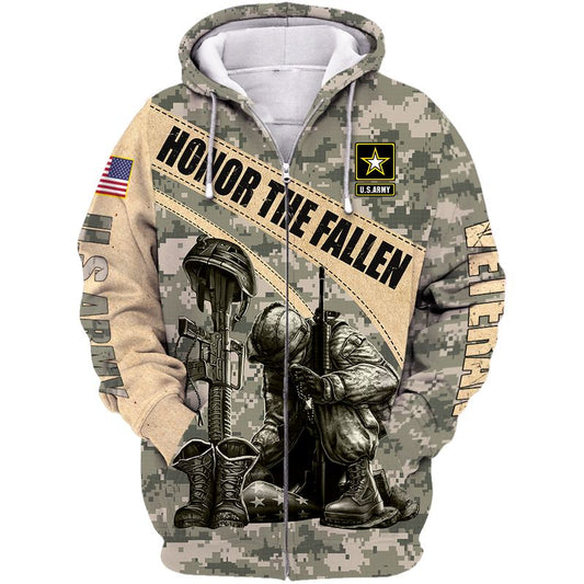 Joycorners United States Veteran U.S Army Honor The Fallen Veteran For The Country Camo All Over Printed 3D Shirts