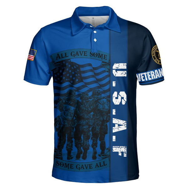 Joycorners U.S.A.F Veteran All Gave Some Some Gave 3D All Blue All Over Printed Shirts