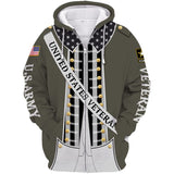 Joycorners United States Veteran U.S Army American Independence War Suit All Over Printed 3D Shirts
