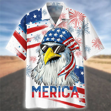 Joycorners Happy Independence Day U.S.A Bald Eagle All Over Printed 3D Shirts