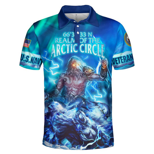 Joycorners United States Veteran U.S Navy 66'32'33 Realm Of The Artic Circle All Over Printed 3D Shirts