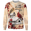 Joycorners Cross I am Always With You CARDINAL Birds All Over Printed 3D Shirts