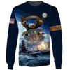 Joycorners United States Veteran U.S Navy Battle Ship On The Sea U.S.N All Over Printed 3D Shirts