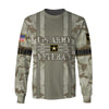 Joycorners United States Veteran U.S Army Classic Gray Camo All Over Printed 3D Shirts