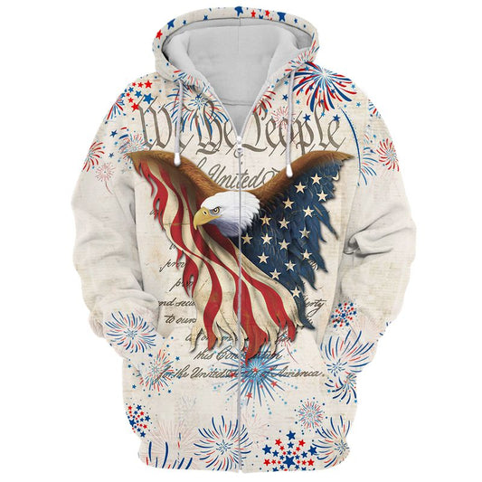 Joycorners Happy Independence Day U.S.A Bald Eagle All Over Printed 3D Shirts