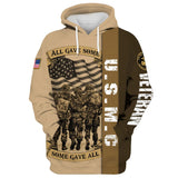 Joycorners U.S.M.C Veteran All Gave Some Some Gave More Soldiers Side By Side All Over Printed 3D Shirts