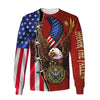 Joycorners United States Veteran U.S Army Prideful Eagle U.S Flag Honor The Fallen Red All Over Printed 3D Shirts