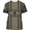 Joycorners United States Veteran U.S Army Classic All Over Printed 3D Shirts