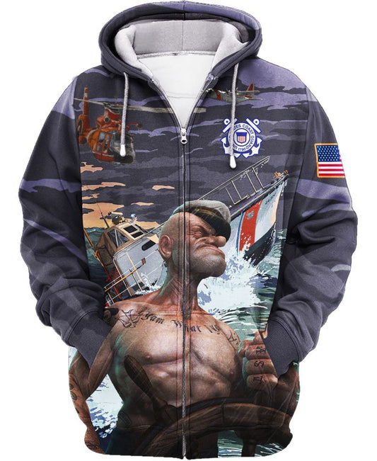 Joycorners U.S Veteran Sailor On The Sea All Over Printed 3D Shirts