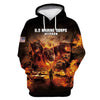 Joycorners U.S Marine Corps Veteran V.S Cerberus On Fire All Over Printed 3D Shirts