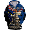 Joycorners United States Veteran U.S Navy Veteran Honor The Fallen Eagle With U.S Flag Wings All Over Printed 3D Shirts