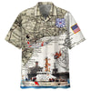 Joycorners U.S Coast Guard Ship And Map All Over Printed 3D Shirts