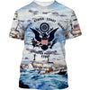 Joycorners U.S.C.G Army On The Sea Daylight All Over Printed 3D Shirts