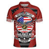 Joycorners U.S.M.C Veteran Freedom Isn't Free I Paid For It USMC Logo Red All Over Printed 3D Shirts