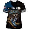 Joycorners United States Veteran U.S Navy Eagle And Anchor Honor Courage Commitment All Over Printed 3D Shirts