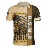 Joycorners U.S.M.C Veteran All Gave Some Some Gave More Soldiers Side By Side All Over Printed 3D Shirts