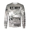 Joycorners United States Veteran U.S Navy On The Sea Served With Pride Gray All Over Printed 3D Shirts