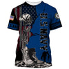 Joycorners United States Veteran U.S Navy Honor The U.S Soldiers Fallen Blue All Over Printed 3D Shirts