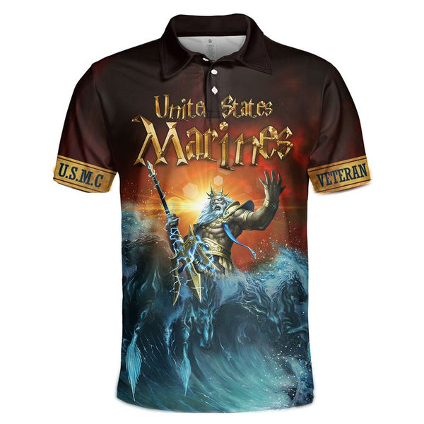 Joycorners U.S.M.G United States Marines Poseidon All Over Printed 3D Shirts