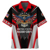 Joycorners U.S.M.C Veteran Land Of The Free Because Of The Brave American Eagle All Over Printed 3D Shirts