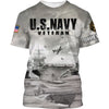 Joycorners United States Veteran U.S Navy Aircraft Carrier Battle On The Sea All Over Printed 3D Shirts