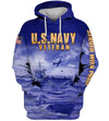Joycorners United States Veteran U.S Navy On The Sea Blue All Over Printed 3D Shirts