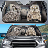 Joycorners Owl CAR All Over Printed 3D Sun Shade