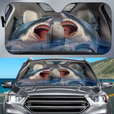 Joycorners Shark CAR All Over Printed 3D Sun Shade