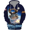 Joycorners United States Veteran U.S Navy Battle Ship On The Sea U.S.N All Over Printed 3D Shirts