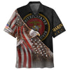 Joycorners U.S.M.C United States Marine Corps Veteran Flying Eagle American Flag 3D All Over Printed Shirts