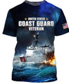 Joycorners United States Coast Guard Veteran Ship Shooting On The Sea All Over Printed 3D Shirts