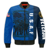 Joycorners U.S.A.F Veteran All Gave Some Some Gave 3D All Blue All Over Printed Shirts
