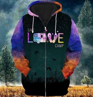 Joycorners Live Love Camp Galaxy All Over Printed 3D Shirts