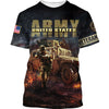 Joycorners United States Veteran U.S Army Helicopter Soldier On The Warfield Night All Over Printed 3D Shirts