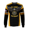 Joycorners United States Veteran U.S Army Prideful Flying Eagle Yellow/Black All Over Printed 3D Shirts