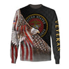 Joycorners U.S.M.C United States Marine Corps Veteran Flying Eagle American Flag 3D All Over Printed Shirts