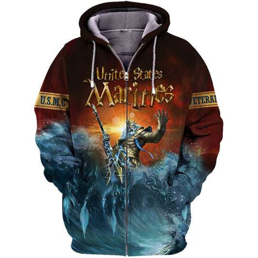 Joycorners U.S.M.G United States Marines Poseidon All Over Printed 3D Shirts