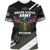 Joycorners United States Veteran U.S Army Prideful Flying Eagle U.S Army Logo U.S Flag All Over Printed 3D Shirts